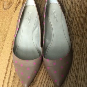 J. Crew polka dot flats